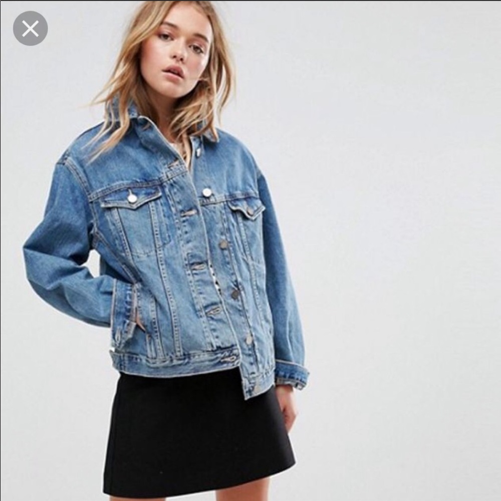 Oversized denim jacket